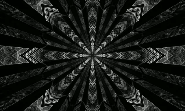 Sort Neon Tunnel Pauseskærm 5:3 Wide 60fps VJ Loop PC Laptop