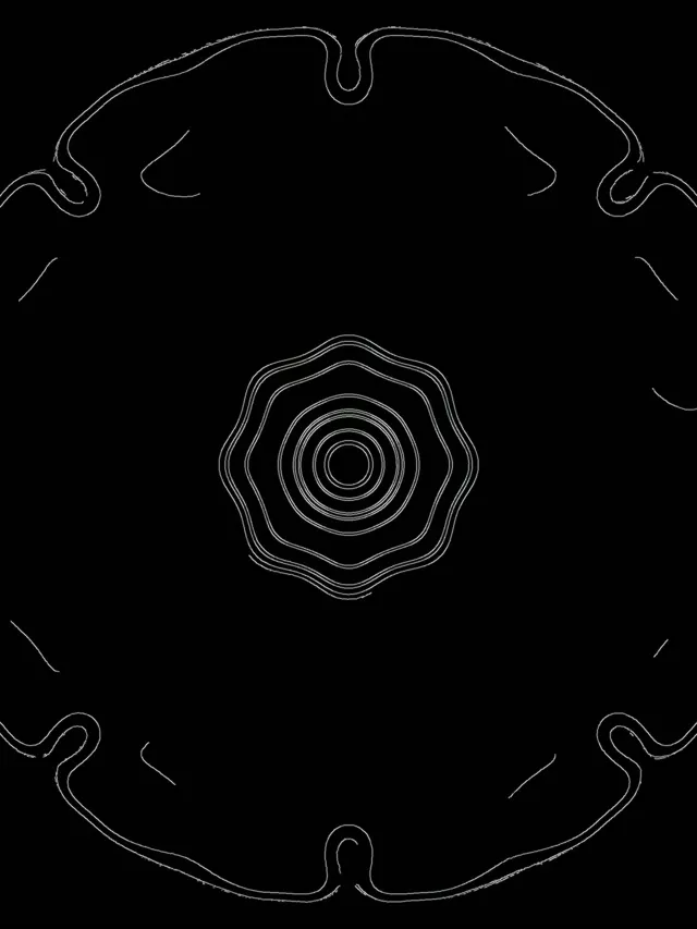 Црн неонски тунел спирала чувар на екран 3:4 iPad портрет 60fps VJ Loop