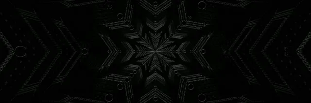 Neon Tünel Koyu Yıldız Kaleidoskop VJ Loop 3:1 Triple Wide 60fps Ekran Koruyucu
