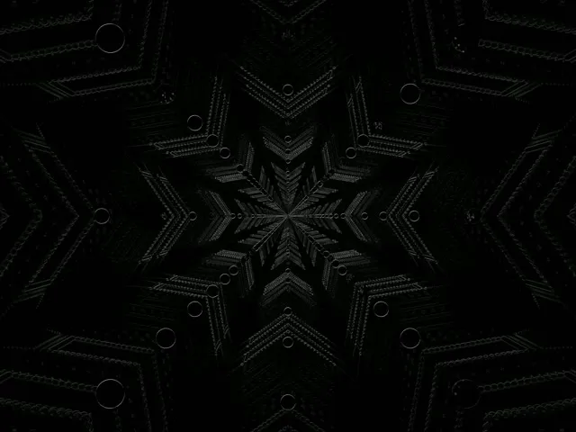 霓虹隧道深色星萬花筒 VJ Loop 4:3 經典 60fps 屏保