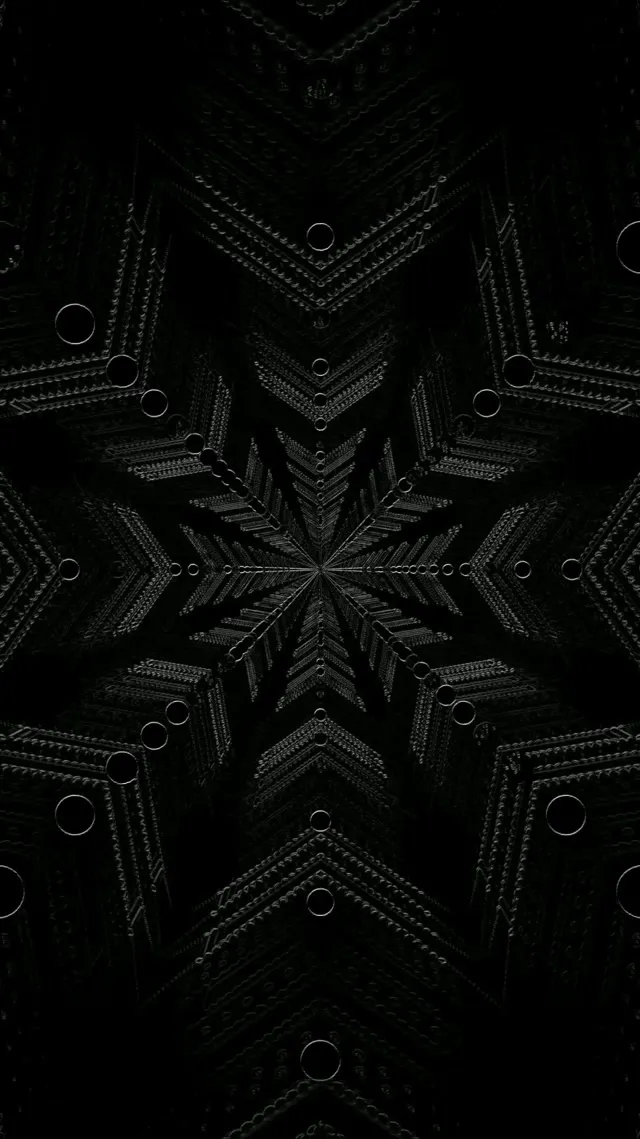 Túnel de Neon Estrella Fractal Fosca VJ Loop 9:16 Reels 60fps Screensaver