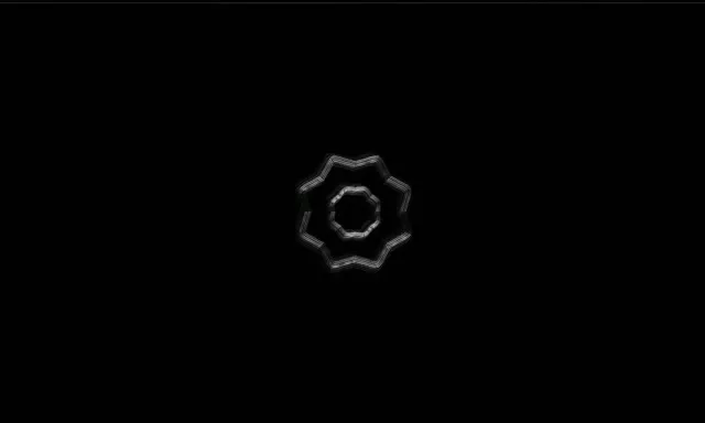 Donker 8-Punt Ster Kaleidoskoop Neon Tonnel Skermbeskermer 5:3 Wyd 60fps Vj Loop