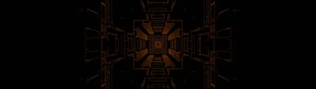 Black White Geometric Tunnel 60fps | Linear Architecture Super Ultrawide