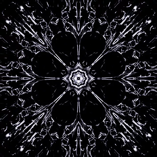 შავ-თეთრი ნეონის გვირაბი კალეიდოსკოპი Screensaver 1:1 კვადრატი 60fps VJLoops