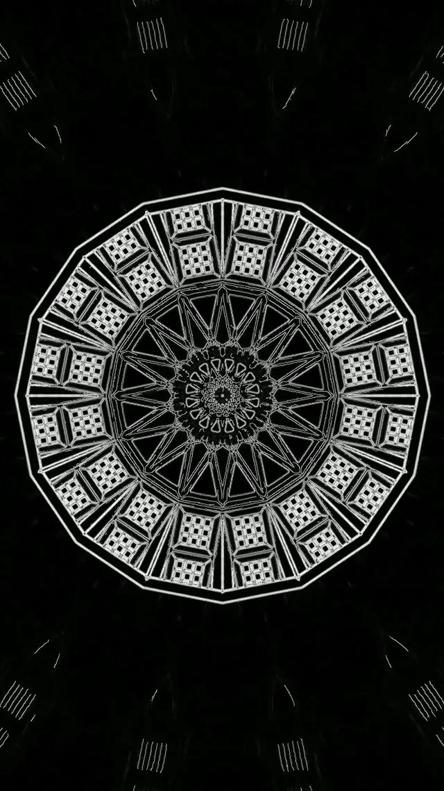 নিয়ন টানেল ক্যালিডোস্কোপ স্টার মন্ডলা VJ Loop 9:16 Reels 60fps স্ক্রিনসেভার