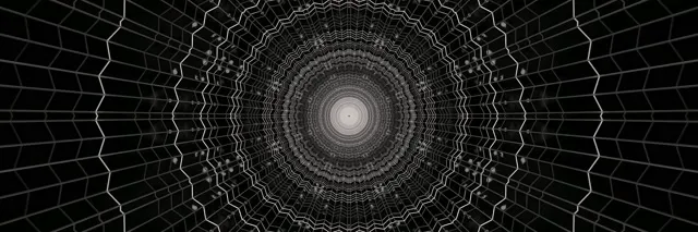 Tunnel Neon Vortice Ragnatela VjLoops 3:1 Triple Wide 60fps Salvaschermo