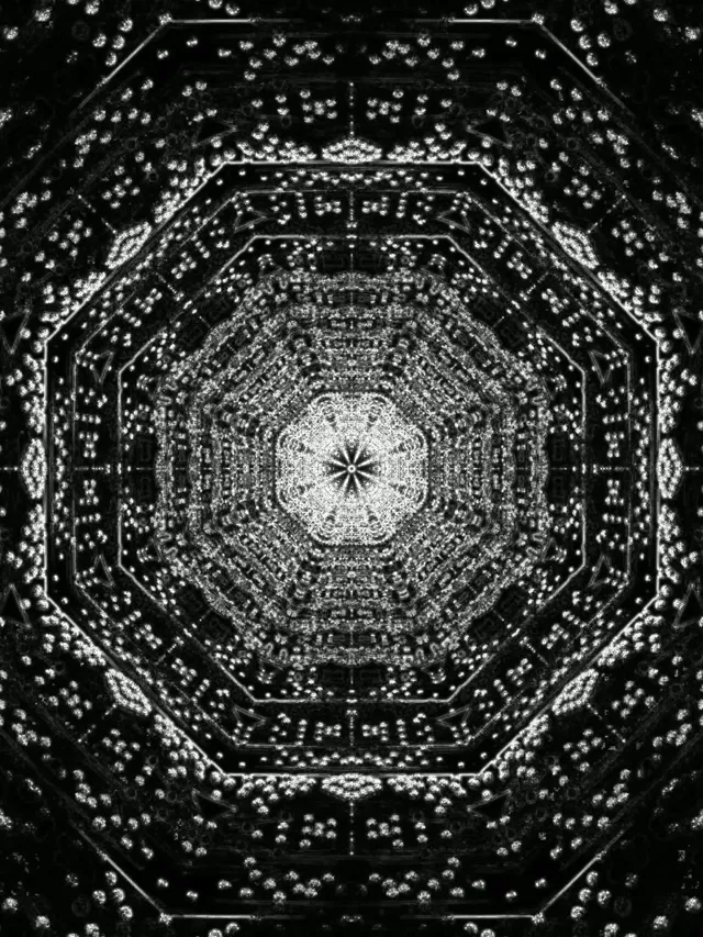 نفق النيون فراكتال ثماني VJLoops 3:4 آيباد عمودي 60fps شاشة التوقف