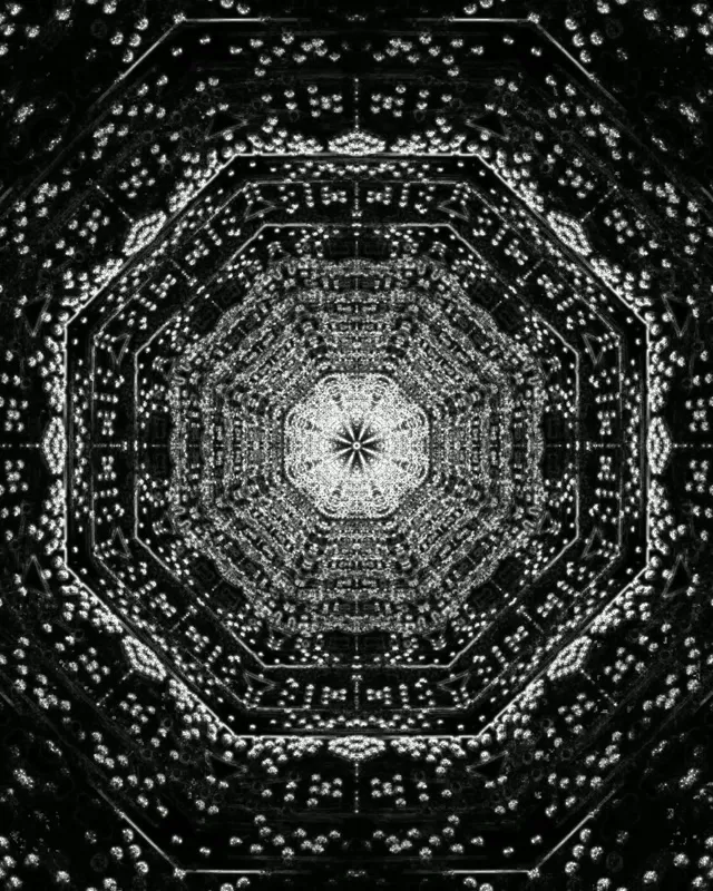 VJLoops Neon Tunel Oktagon Mandala 60fps Čuvar Ekrana 4:5 Instagram