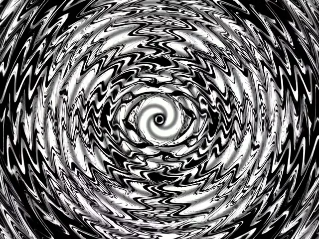 VJ Loop Túnel Neón Vórtice Espiral Negro Branco 4:3 Clásico 60fps Protector de Pantalla