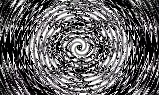 VJ Loop Túnel de Neón Vórtice Monocromo Giratorio 5:3 wide 60fps Salvapantallas