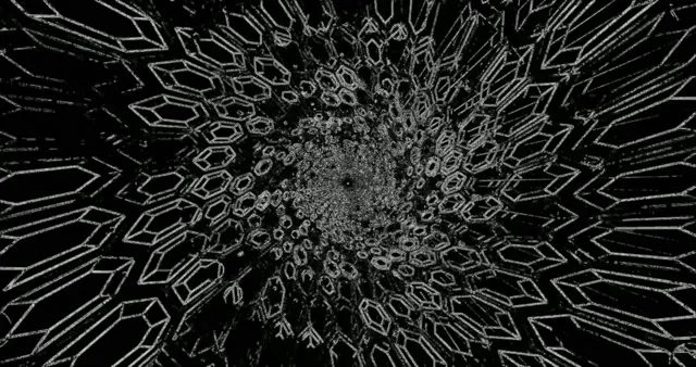 Black & White Neon Tunnel VJ Loop | 4K 60fps | Abstract Geometric Screensaver