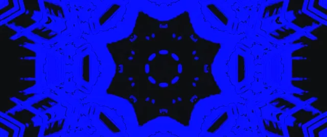 Modro-Čierny Neon Tunel Šetrič Obrazovky 2.39:1 Cinemascope 60fps VJ Loop