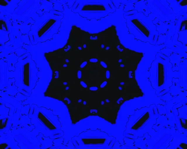 藍黑霓虹隧道螢幕保護程式 5:4 工業標準 60fps VJLoops