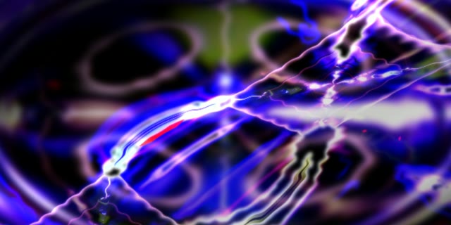 Tunnel Neon Blu Elettrico VJ Loop 2:1 Univisium 60fps Motion Background Screensaver