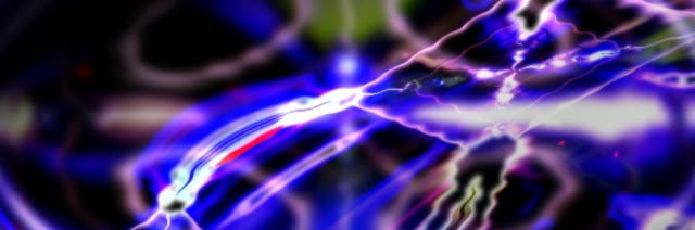 Túnel de neón eléctrico azul VJ Loop 3:1 Ultraancho 60fps Protector de pantalla movemento