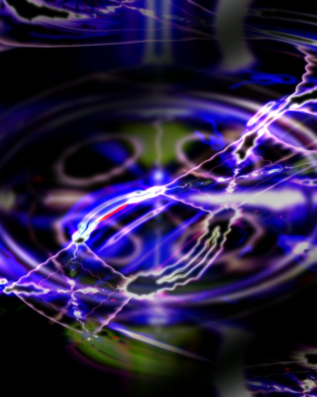 Blue Electric Neon Tunnel VJLoops 4:5 Instagram 60fps Screensaver Motion Background