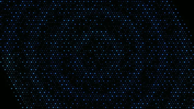 Blue Falling Hearts on Dark Background 4K