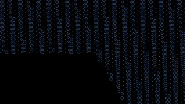 Blue Hexagon Pattern Tech Background Loop