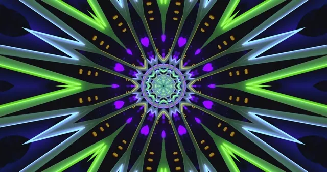 Blue Indigo Neon Tunnel Screensaver 4K Uhd 60Fps Vj Loop