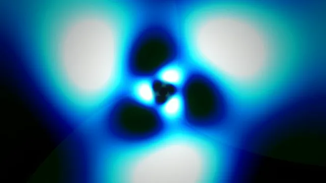 Blue Neon Light Orbs Abstract Motion Blur 4K