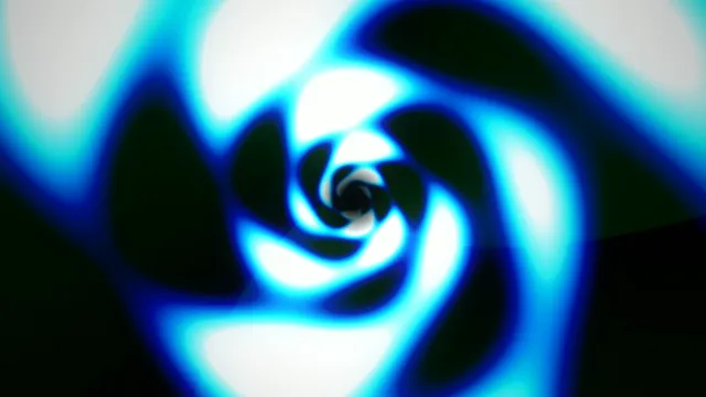 Blue Neon Spiral Vortex Motion Graphics Animation