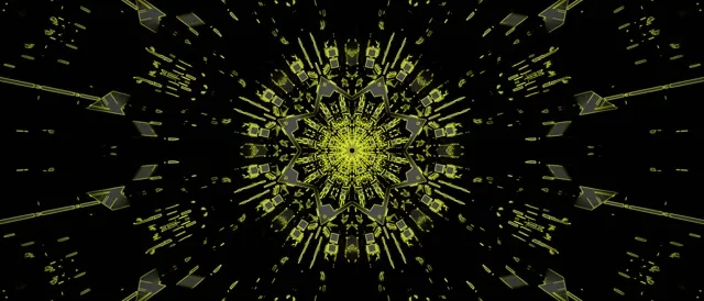 Neon Tunel Plavi Kaleidoskop Izbijanje Vj Loop 21:9 Ultrawide 60fps Čuvar Ekrana