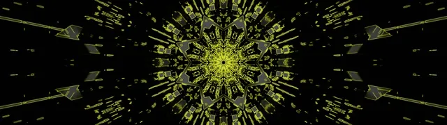 Tunnel Neon Esplosione Stella Caleidoscopio Blu 32:9 Super Ultrawide 60fps Salvaschermo VjLoops