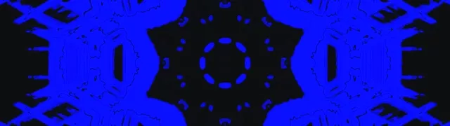 Blå Neontunnel Skärmsläckare 32:9 Super Ultrawide 60fps VJLoops