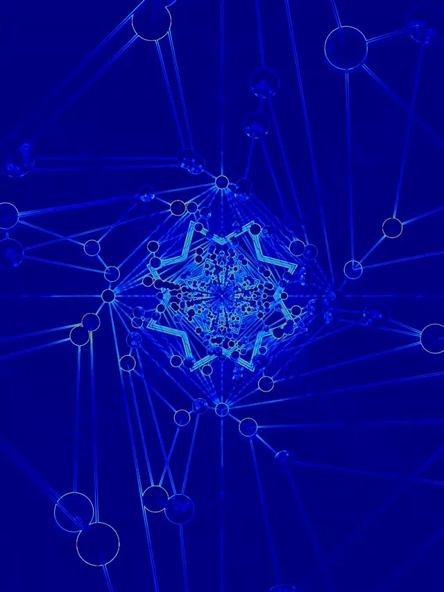 อุโมงค์นีออนน้ำเงิน สกรีนเซฟเวอร์ 3:4 iPad แนวตั้ง 60fps VJLoops