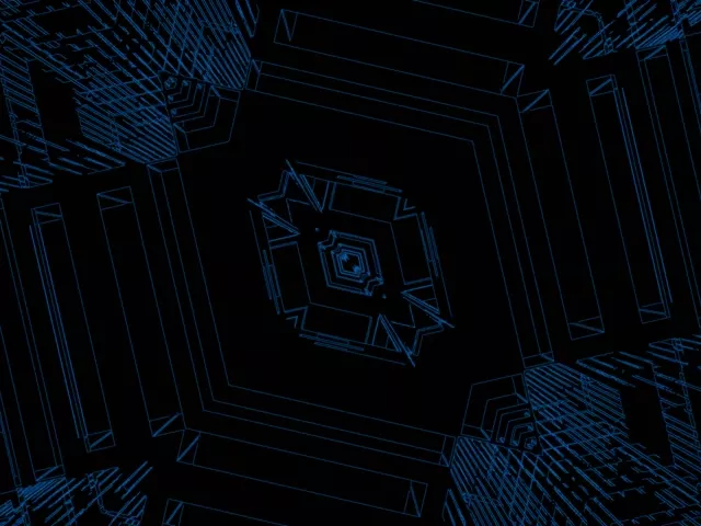 Túnel de Neó Blau Estalvi de Pantalla 4:3 Classic 60fps VJ Loop PC Laptop