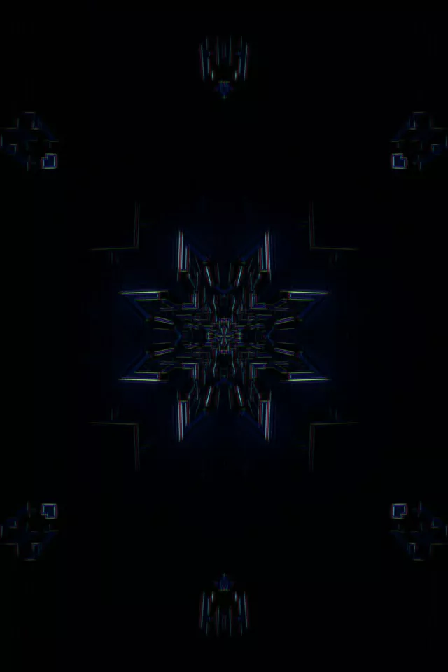 Neon Tunnel Kaleidoscope Burst | VJ Loop 9:16 60fps Screensaver