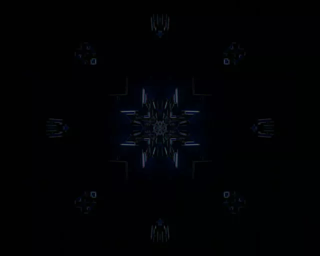 5:4 Industrial Neon Tunnel Kaleidoscope Burst 60fps VJ Loop Screensaver