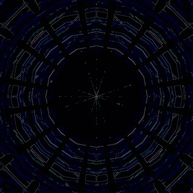 Neon Tunnel Diamond Vortex VJ Loop 1:1 Square 60fps Screensaver