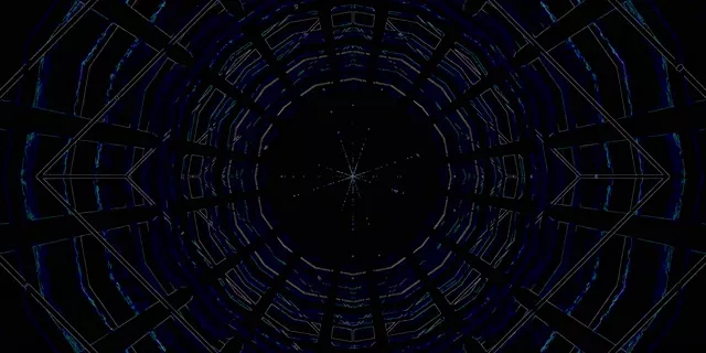 Neon Tunnel Diamant Draaikolk VJ Loop 2:1 Univisium 60fps Screensaver