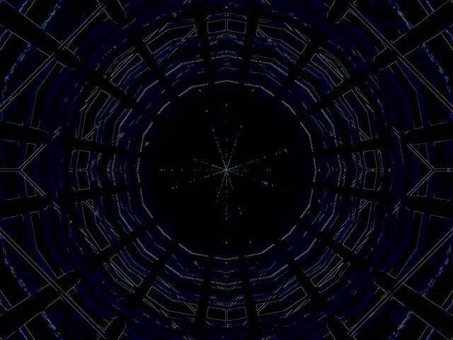 Neon Tunnel Blue Diamond Vortex Vj Loop 4:3 Classic 60fps Screensaver