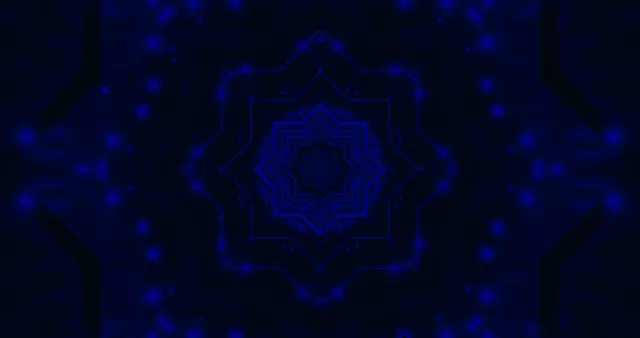 Túnel Neón Azul Salvapantallas 4K UHD 60fps VJ Loop PC Laptop