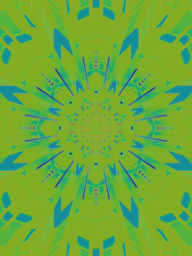 Neon Tunnel Kaleidoscope Vortex | 3:4 iPad Portrait 60fps Screensaver