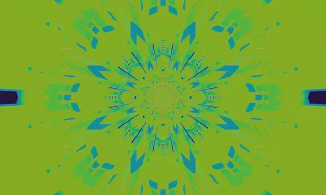 Neon Tunnel Kaleidoscope Vortex 5:3 Wide 60fps Screensaver Loop