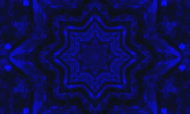 Kék Csillag Neon Tunnel Képernyővédő 5:3 széles 60fps VJLoops