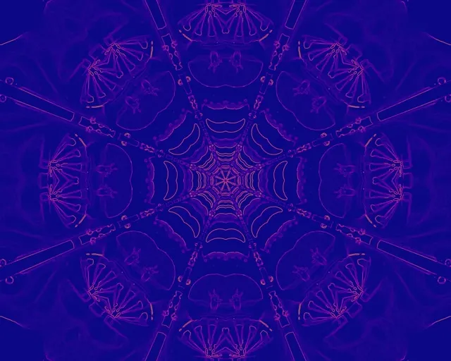 Neoon Tunnel Ämblikuvõrgu Kaleidoskoop 5:4 Tööstuslik 60fps Ekraanisäästja VJLoops