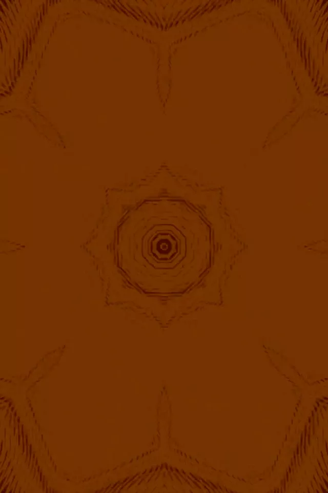 Neon Tunnel Brown Mandala Star 2:3 Photo Portrait 60fps Screensaver Vj Loop