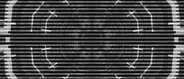 Neon Tunnel Octagon Grid VJ Loop 21:9 Ultrawide 60fps Screensaver