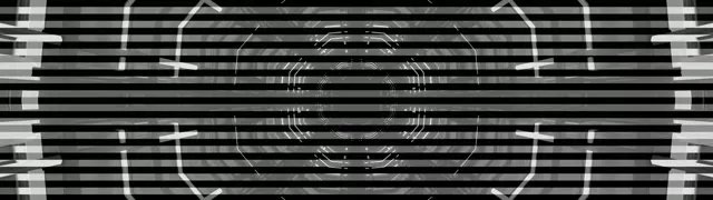 Vj loop Neon Tunnel Octagon Grid B&W 32:9 Super Ultrawide 60fps Screensaver