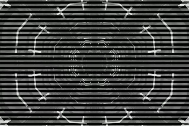 تونل نئون هشت ضلعی شبکه VJLoops 3:2 Surface 60fps محافظ صفحه