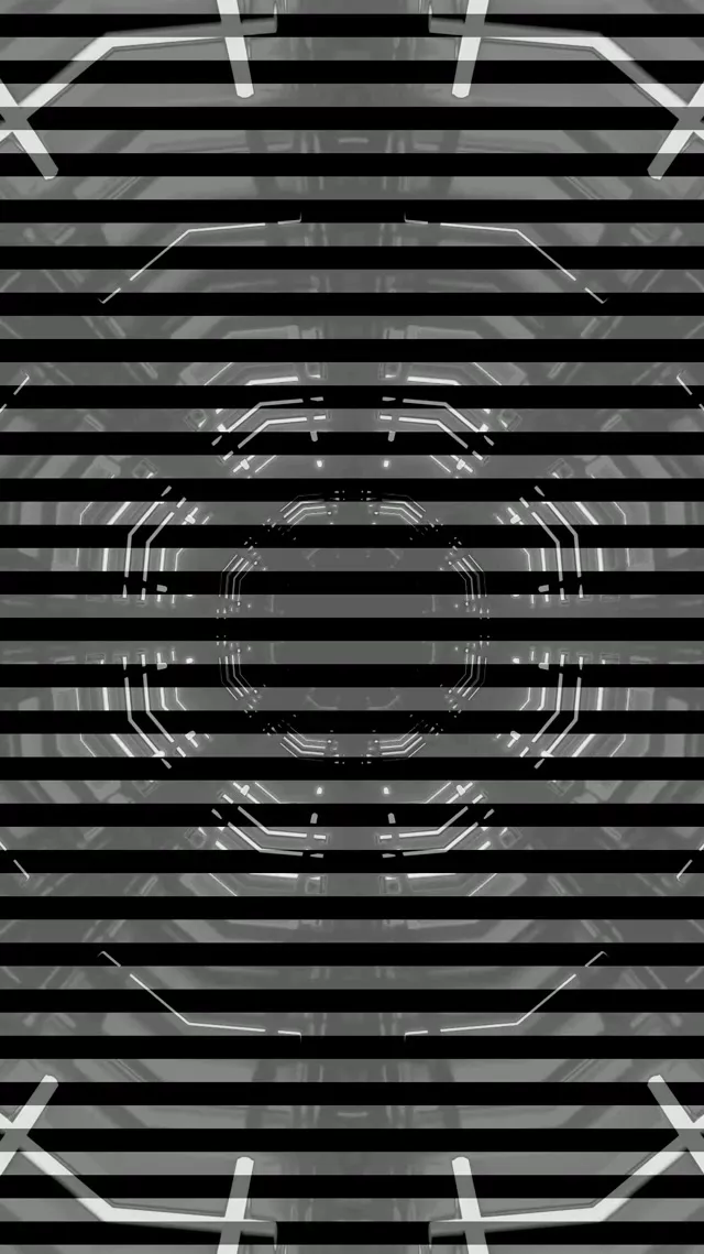 Neon Alagút Oktogon Csíkos Örvény VJ Loop 9:16 Reels 60fps Képernyővédő