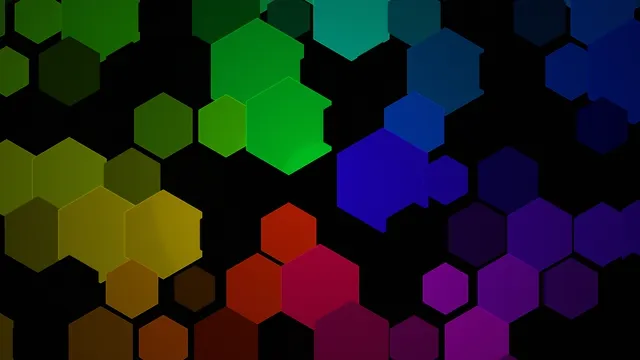 Colorful 3D Hexagon Pattern Animation