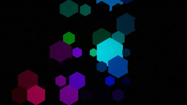 Colorful 3D Hexagons Abstract Motion Graphics