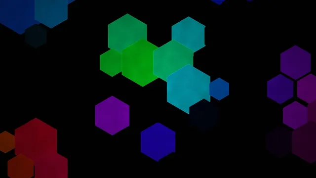 Colorful 3D Hexagons Abstract Motion Graphics