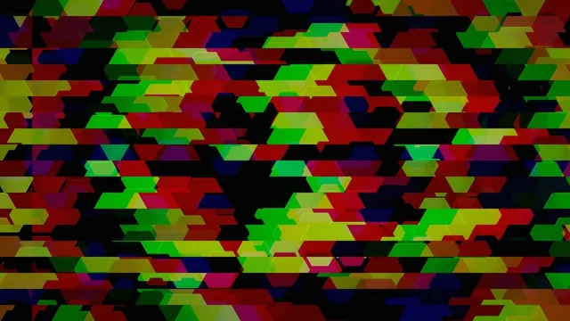 Colorful 4K Geometric Hexagon Pattern Animation