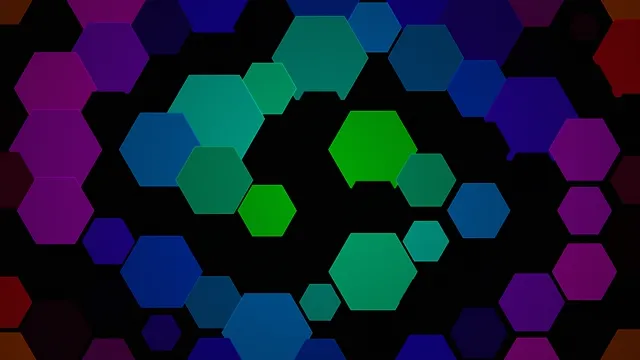 Colorful 4K Hexagon Motion Background Looping